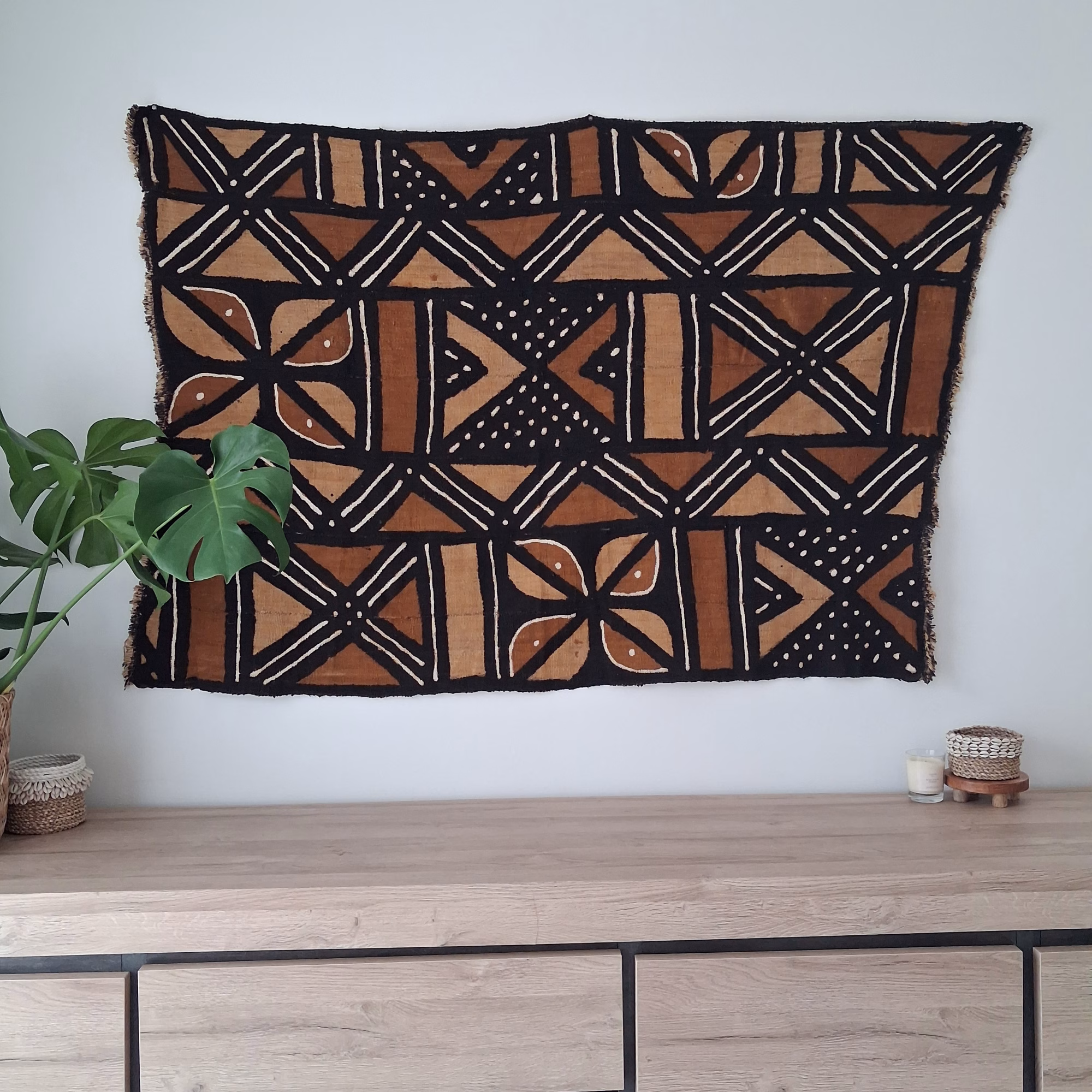toile bogolan tissu africain mali deco